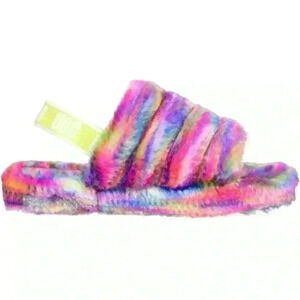 UGG Kids Fluffy Slippers Size 9 - Brand New without Box